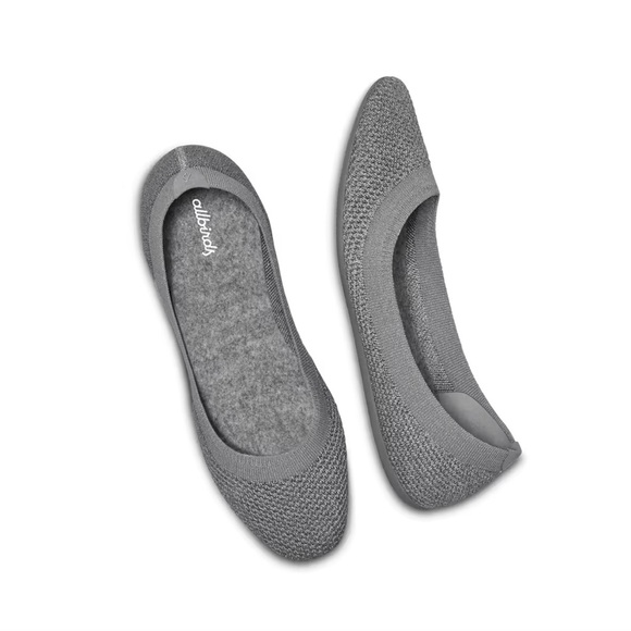 Allbirds Tree Breezers Mist Gray Flats - Picture 1 of 15